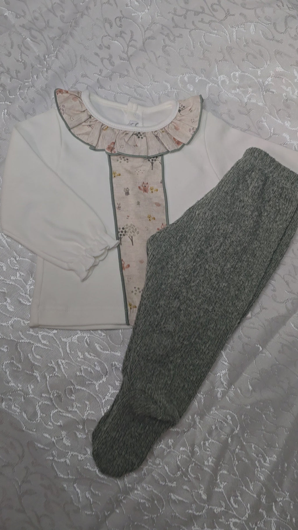 Baby Girl Woodland 2-Piece Set –  Green
