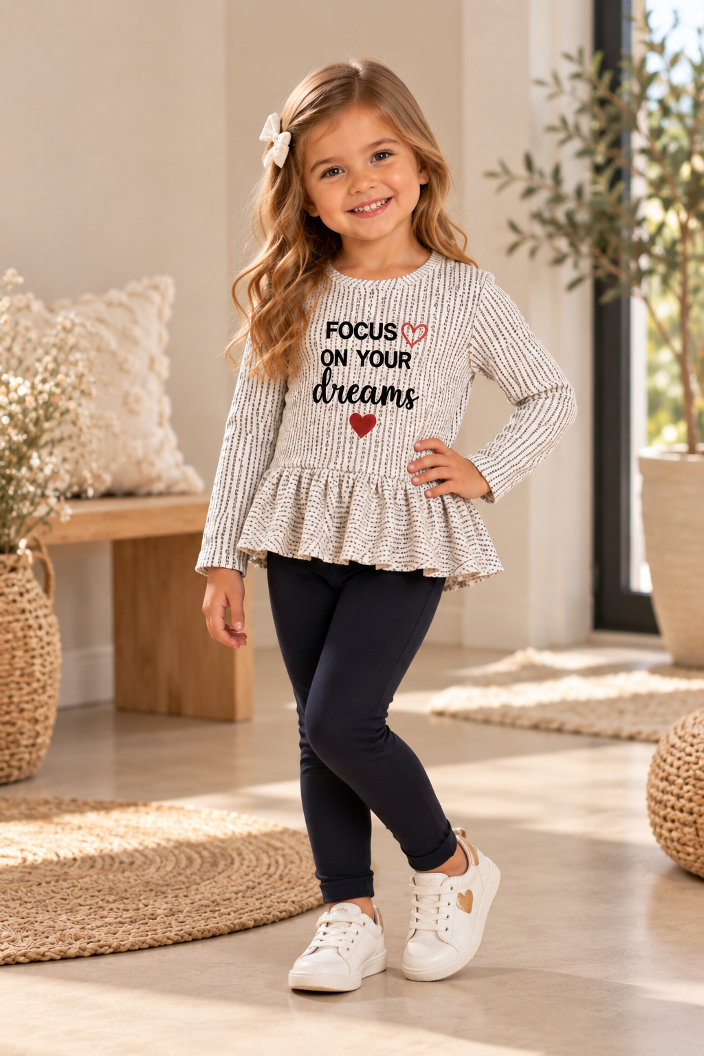 Girls Grey & Black Dreams Set – 2 Pieces