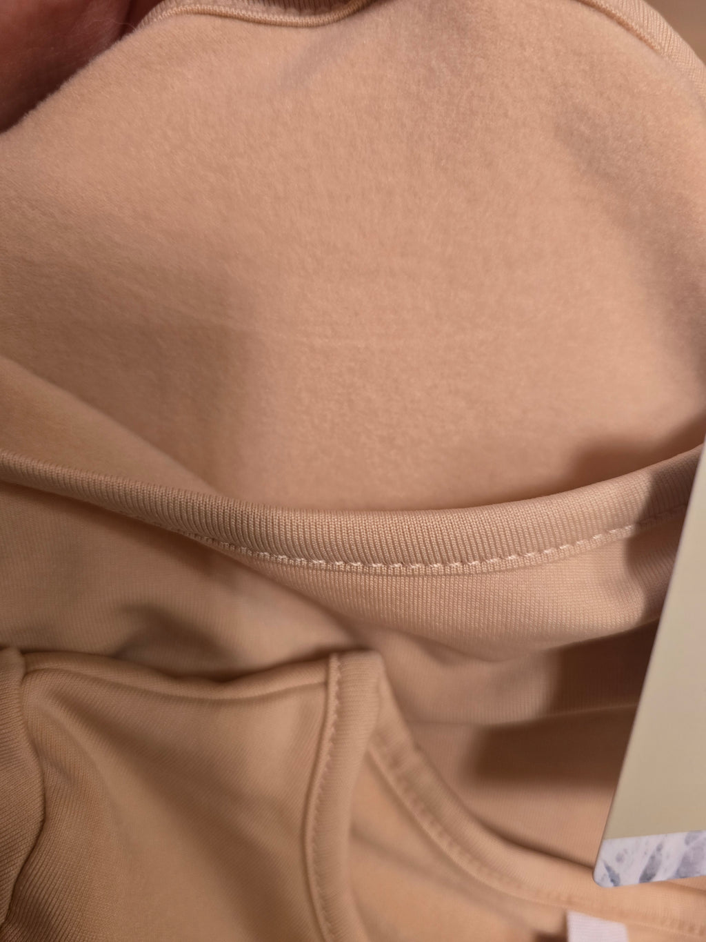 Camisola Térmica de Manga Comprida com Forro Polar para Criança – Branco e Bege
