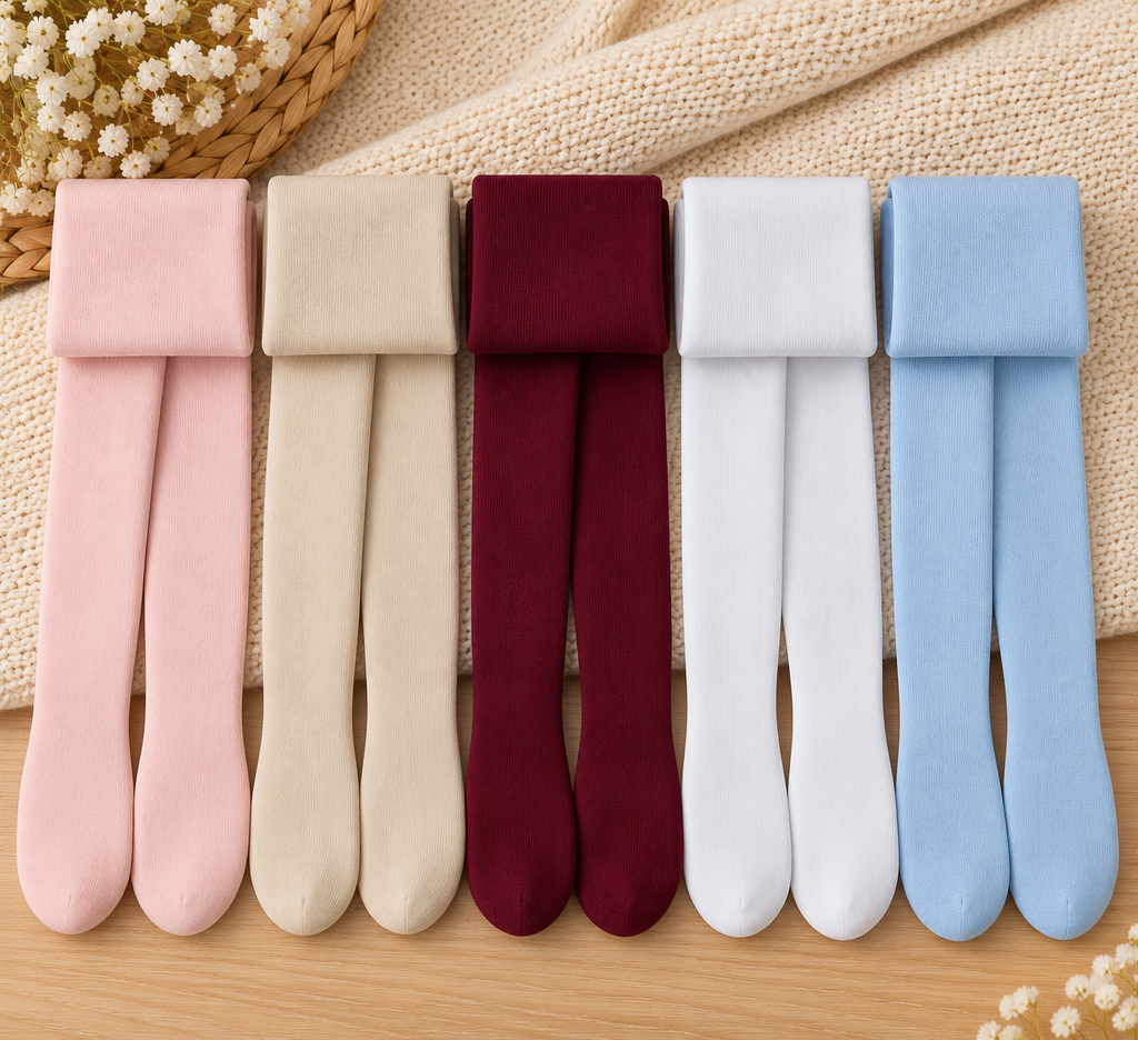 Baby and Kids Cotton Tights – Multiple Colours