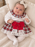 Baby Girl Tartan Skirt 2-Piece Set