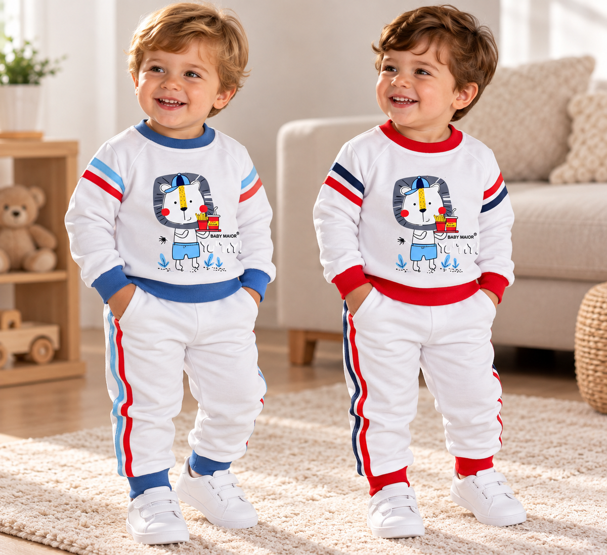 Baby Boy Lion Tracksuit Set – 2 Pieces