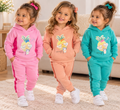 Baby Girl Pineapple Hoodie Tracksuit Set – 2 Pieces