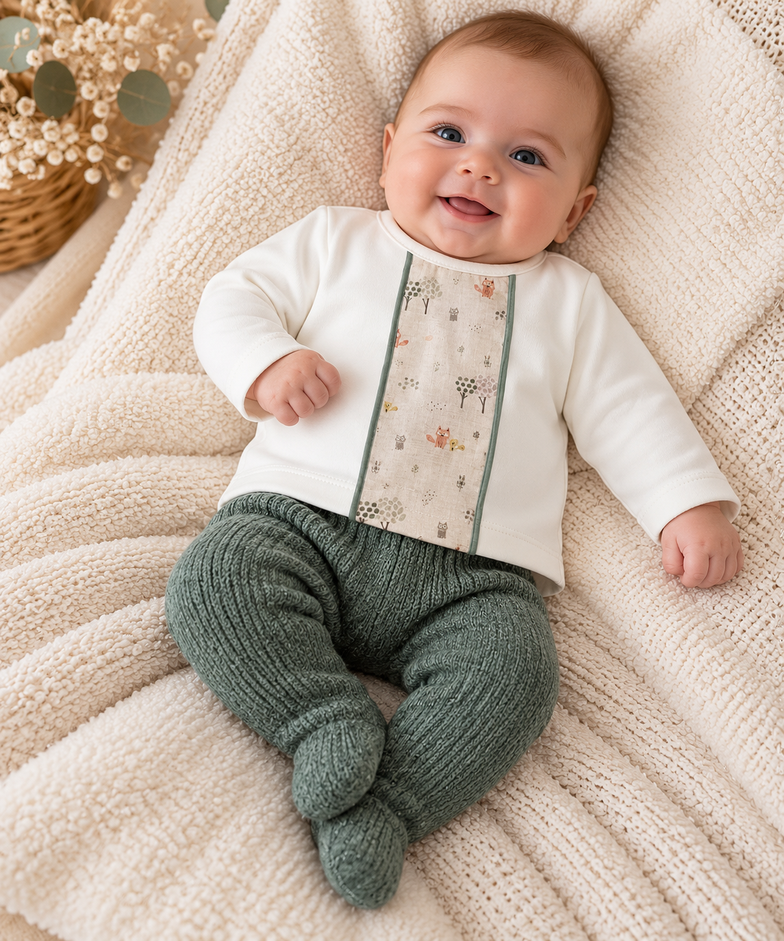 Baby Woodland 2-Piece Set – Sage Green