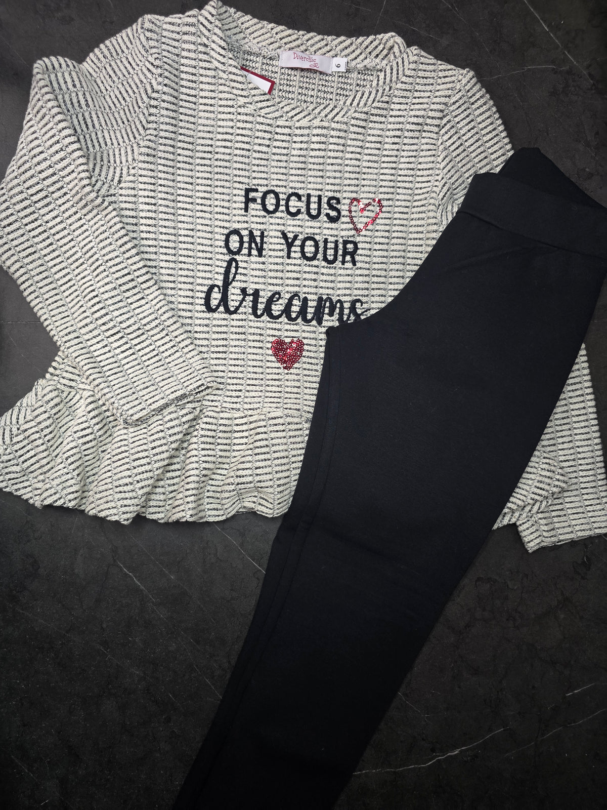 Girls Grey & Black Dreams Set – 2 Pieces