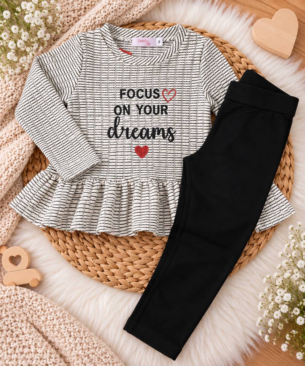 Girls Grey & Black Dreams Set – 2 Pieces
